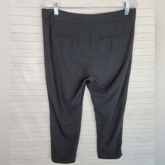 EVERLANE 95% WOOL BLACK STRAIGHT LEG TROUSERS, SZ 10 - Picture 8 of 11